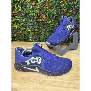 Nike Free TR 8 TCU Running Training Shoes Sneakers Purple/Black Mens 9.5 NCAA